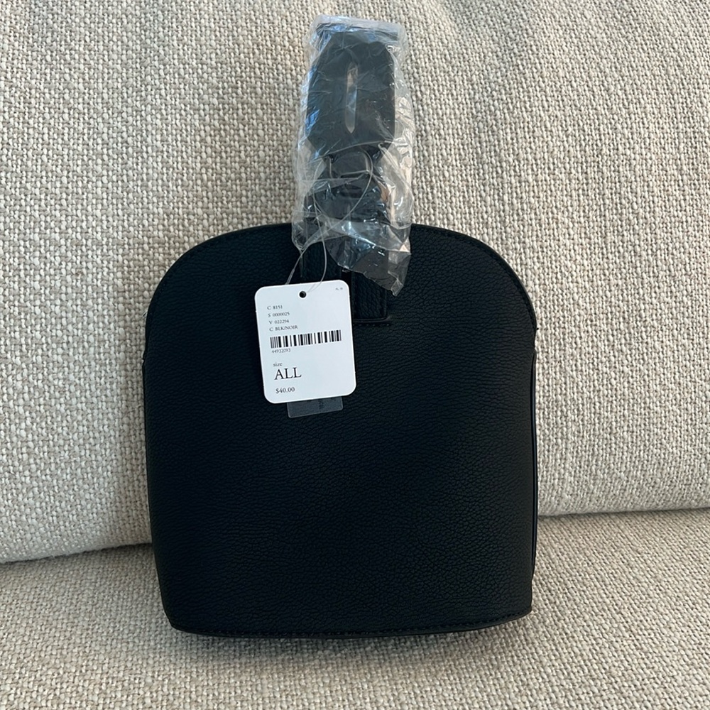 Mini black twist handle purse